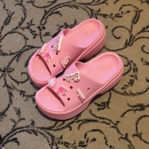 Barbie Pink Slide Sandals for Kids